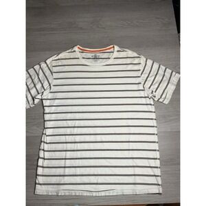 Route 66 Men's T-shirt Vintage 90s Short Sleeve Brown Striped Size Large Shirt‎